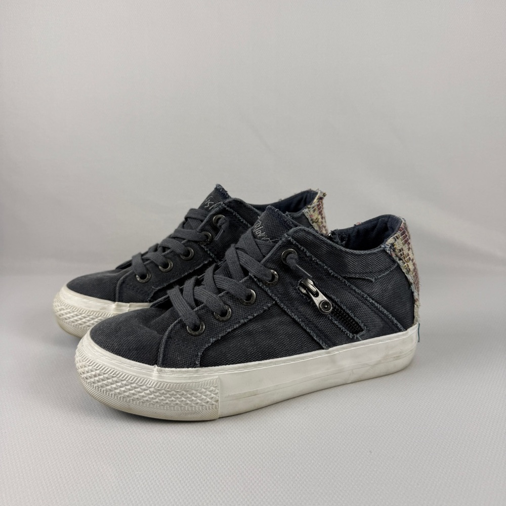 Blowfish Women's Blue Denim Platform Sneakers